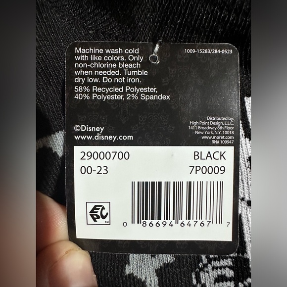 NEW 2 Pair Disney Haunted Mansion No Show Socks 4-10 Disneyland Parks Authentic - Picture 4 of 4